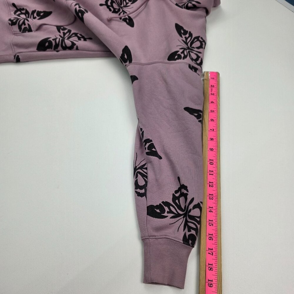Women's Wild Fable‎ Hoodie Sweatshirt Mauve Butterfly Purple Size XS Pocket - Picture 12 of 13